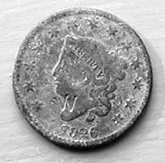 1826 penny