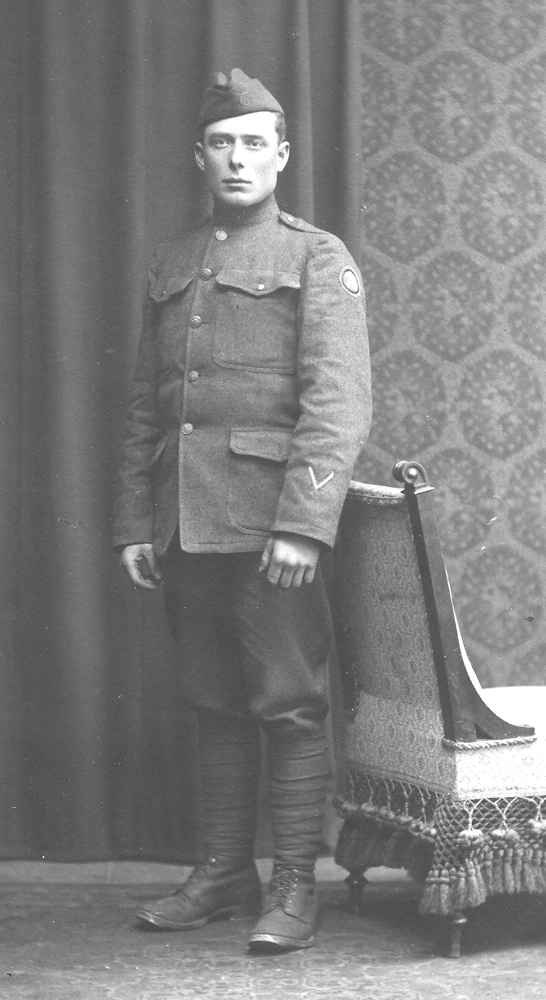 Private John R. Sanford in 1919, Coblenz, Germany.